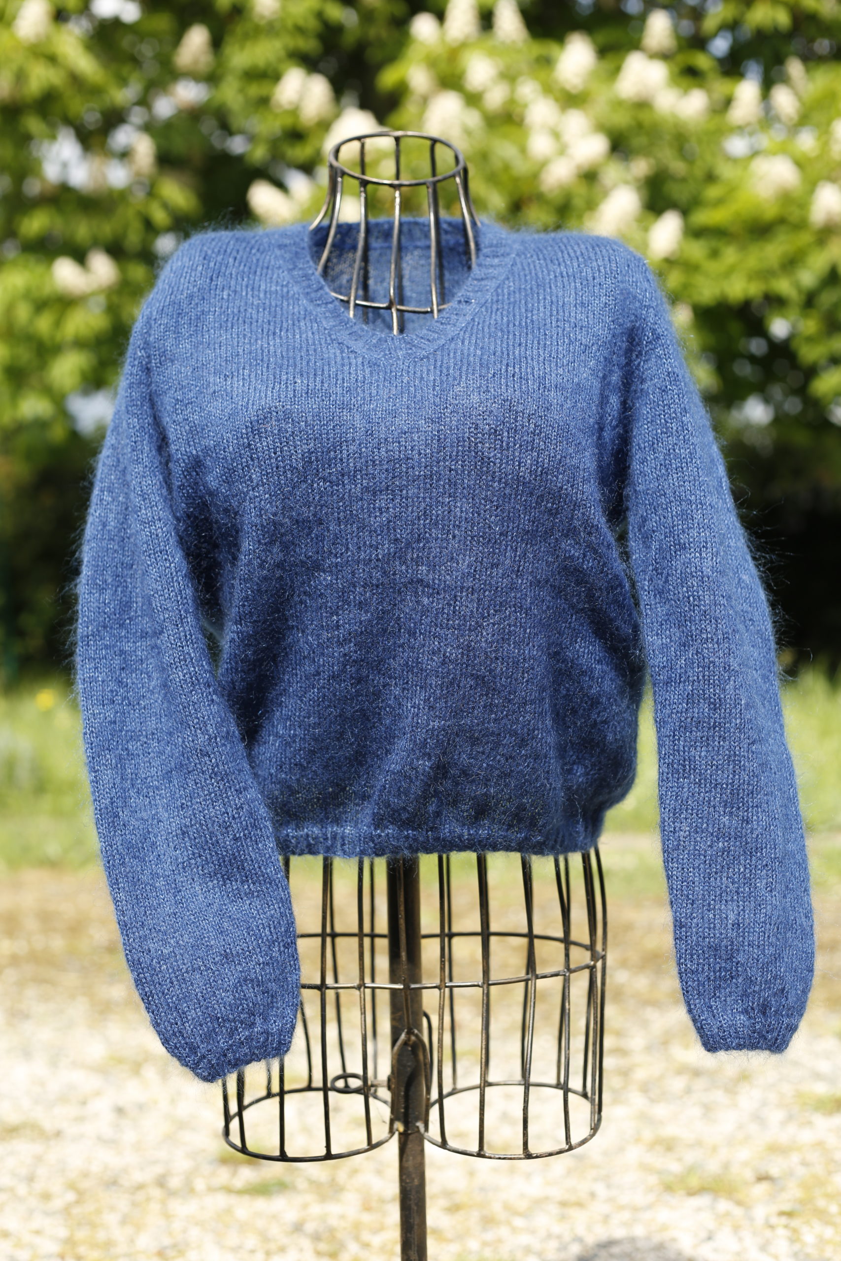 Gros pull femme en laine mohair tricoté main made in France - Agathe –  Adepte